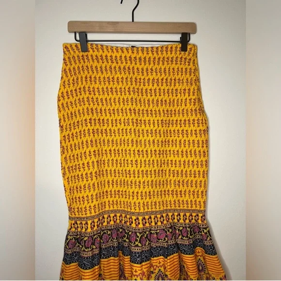 J Crew - Smocked skirt in sunny block print NWT Size 2 - Picture 7 of 10